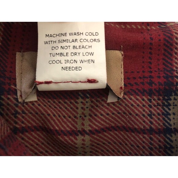 Haband Shirt Mens XL Red Plaid Pearl Snap Western Cowboy Rodeo - Picture 4 of 7